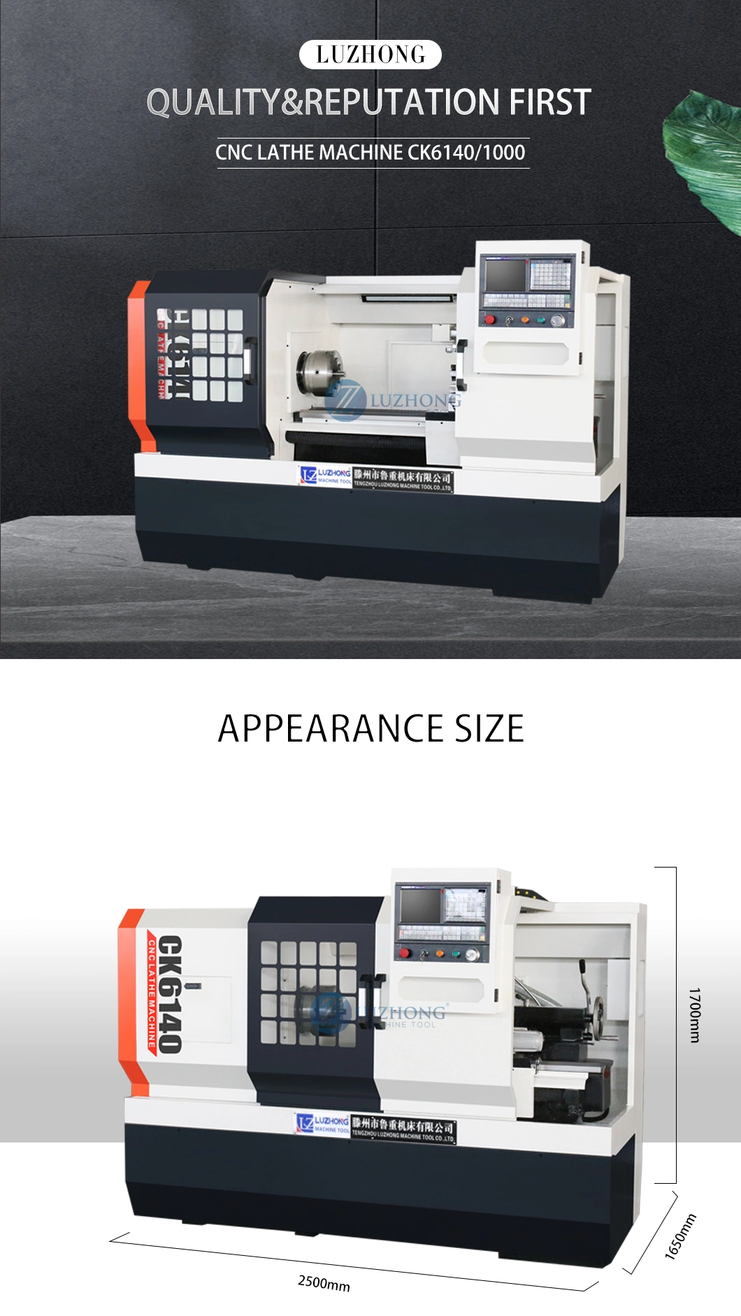 CK6140 High Precision Horizontal metal for sale CNC Lathe Machine