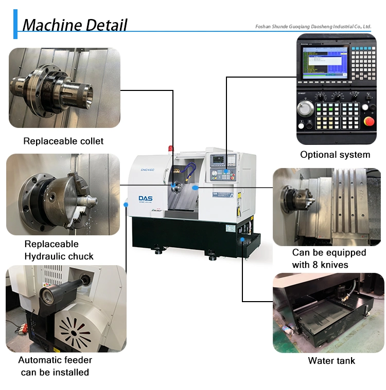 100 L Cooltant Capacity Dual-Spindle Swiss Type CNC Machine CNC Lathe