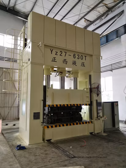 Четырехколонный металлический гидравлический пресс двойного/одинарного действия для изготовления тачек/тачек/тележек/резервуаров для воды с матрицами/формами